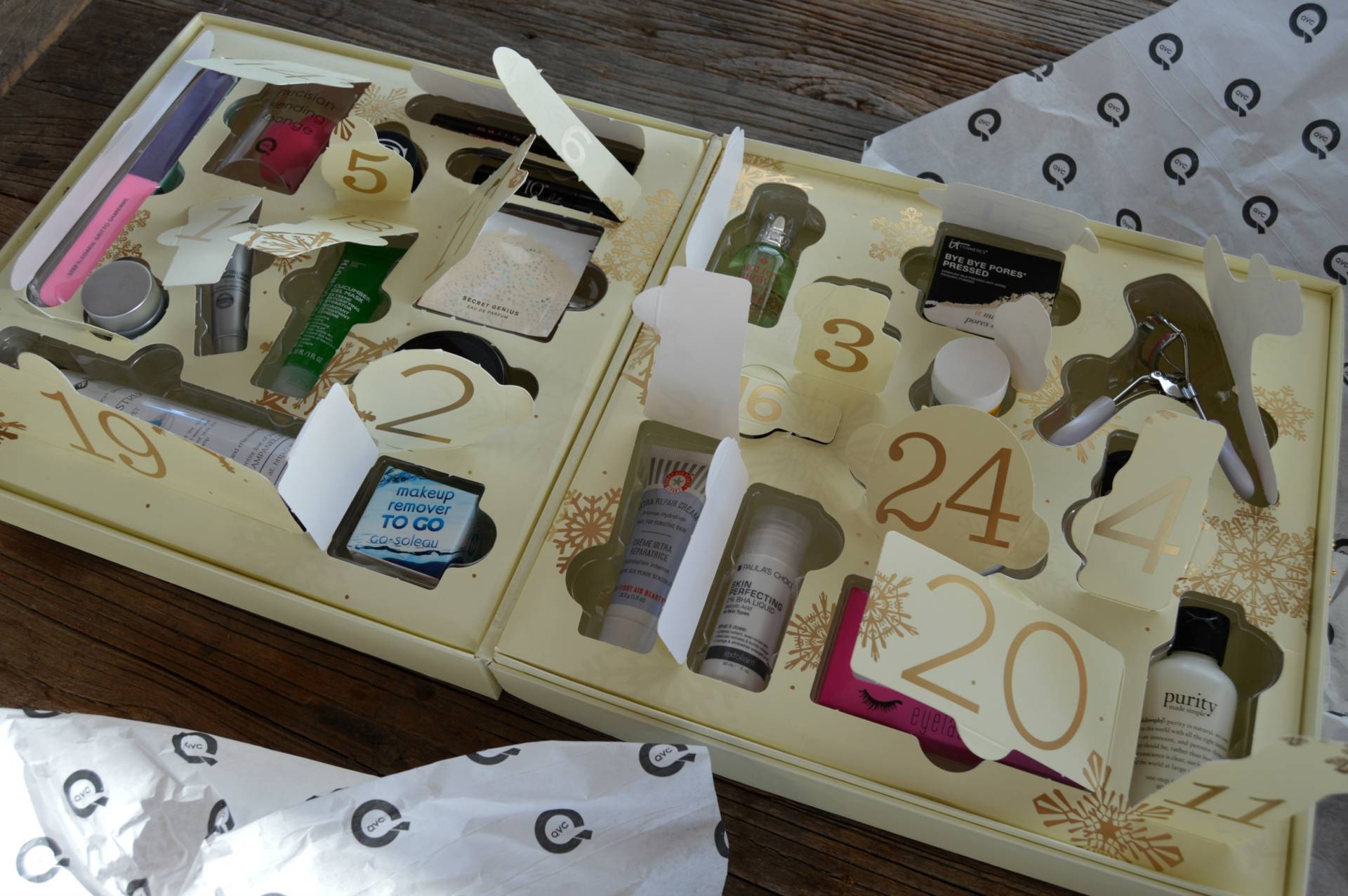 QVC Beauty Advent Calendar What's In It and What's Missing OMGBART