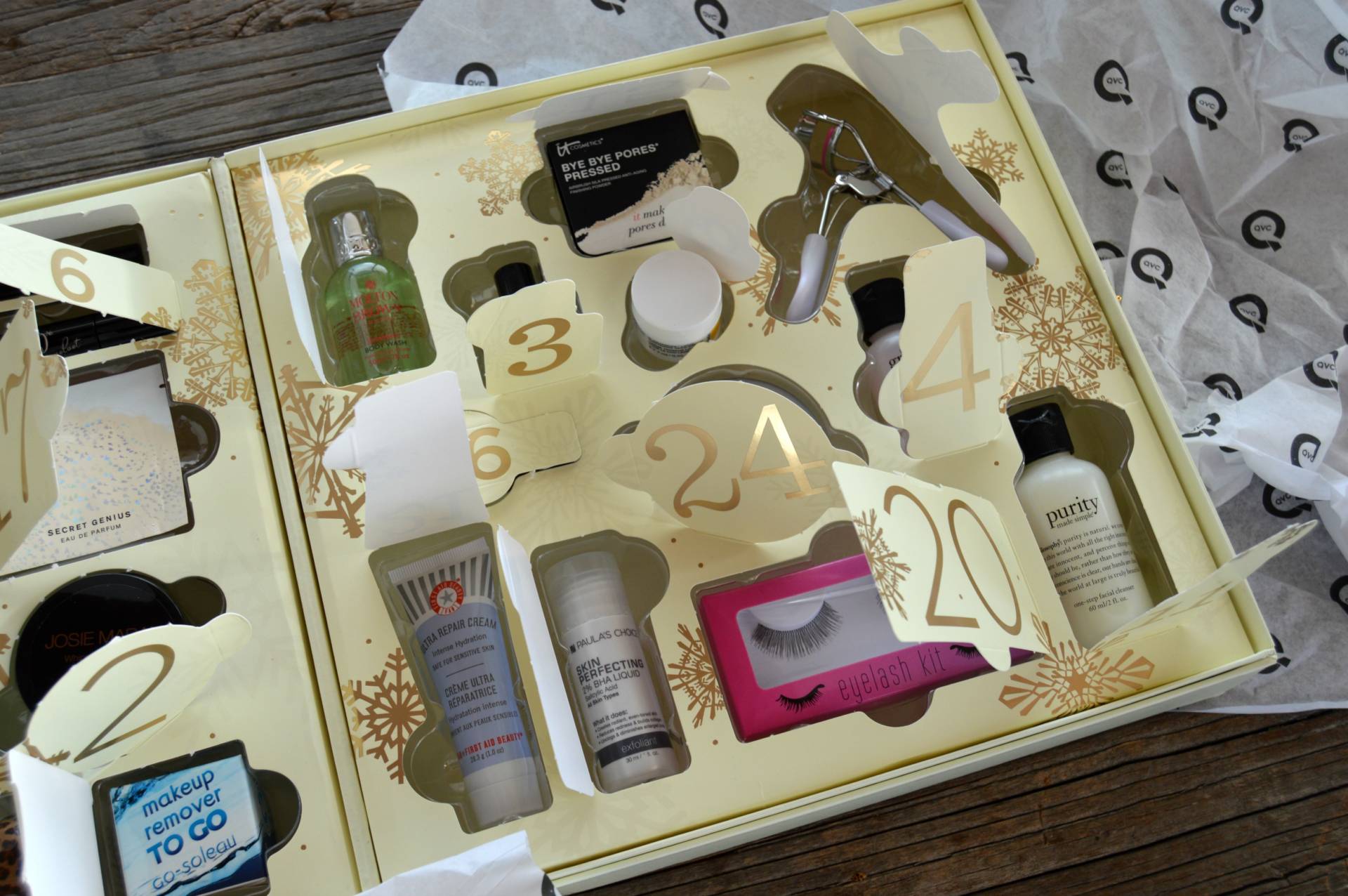 QVC Beauty Advent Calendar What's In It and What's Missing OMGBART